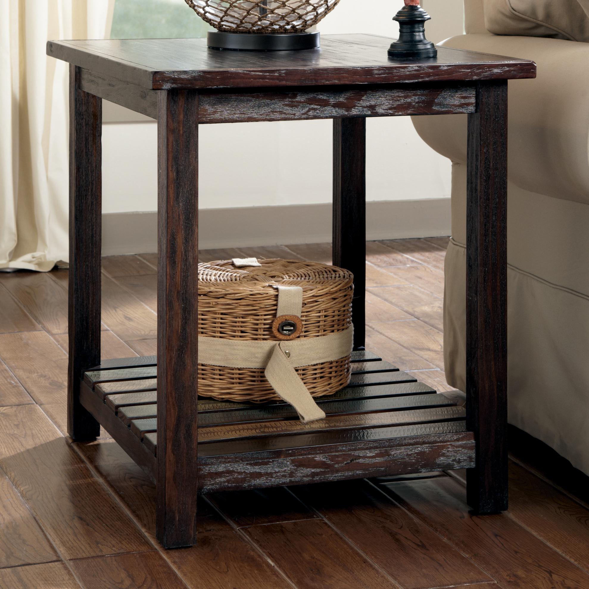 Signature Design by Ashley Mestler Rectangular End Table with Colorful